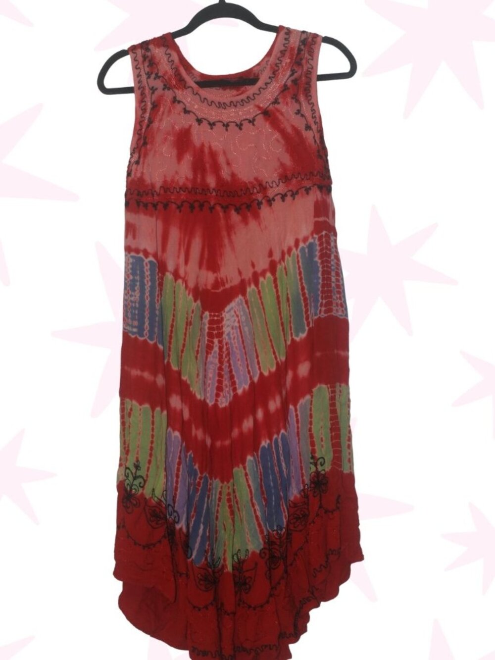 VTG Coline 100% viscose midi house dress S